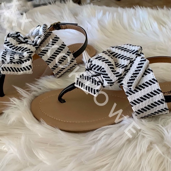 Bow Knot Thong Sandal Sling Back Sandal - Picture 12 of 16